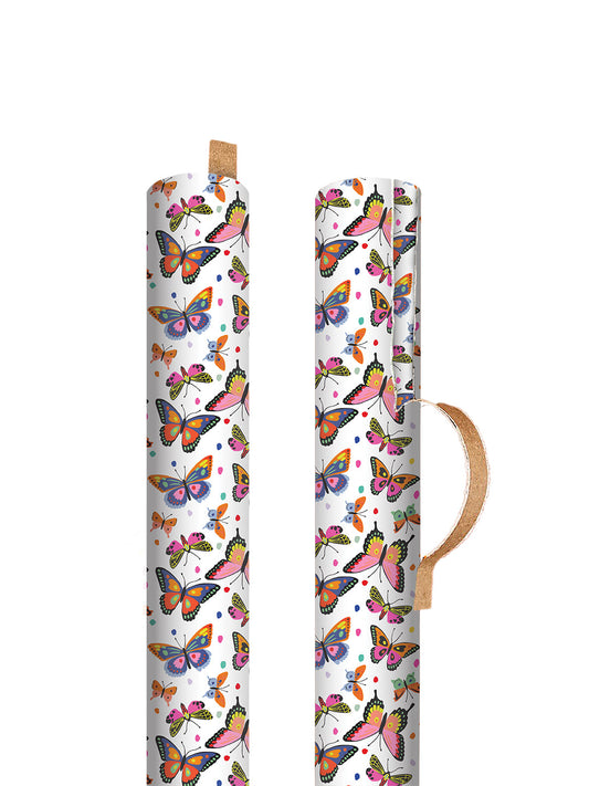 Butterfly Repeat Gift Wrap 3m Roll