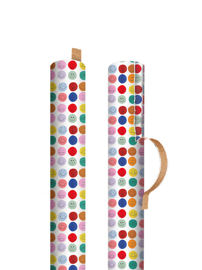 Smiley Face Gift Wrap 3M Roll