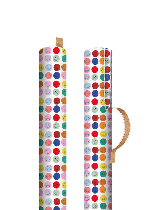 Smiley Face Gift Wrap 3M Roll