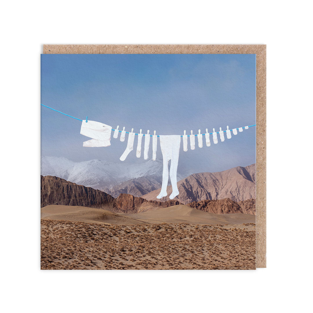 Laundrosaurus Greeting Card