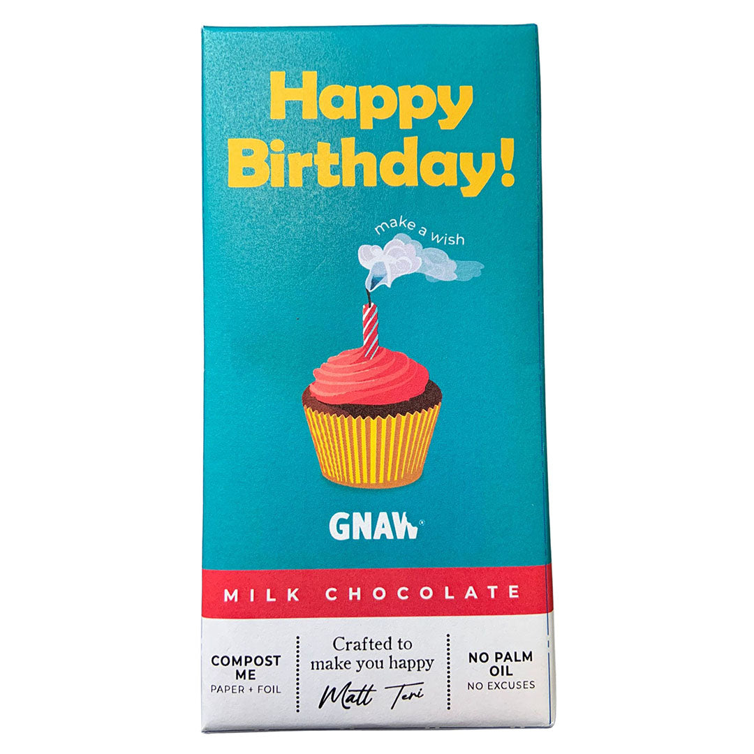 'Happy Birthday' Milk Chocolate Gift Bar