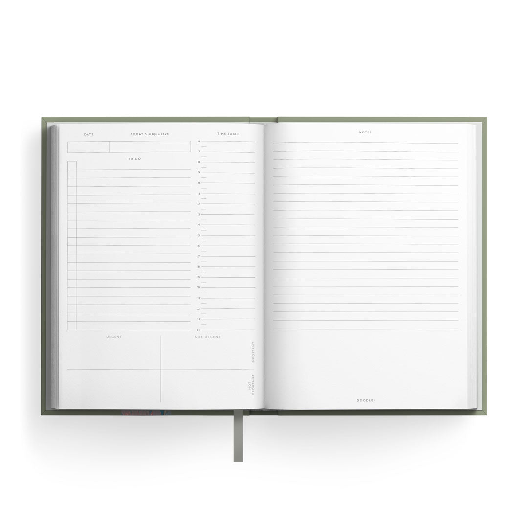 Cassia B6 Fabric Daily Planner