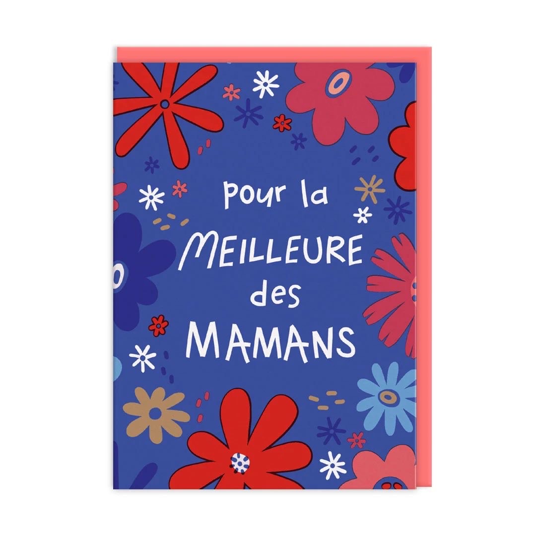 Pour La Meilleure Des Mamans Mum Birthday Floral Greeting Card