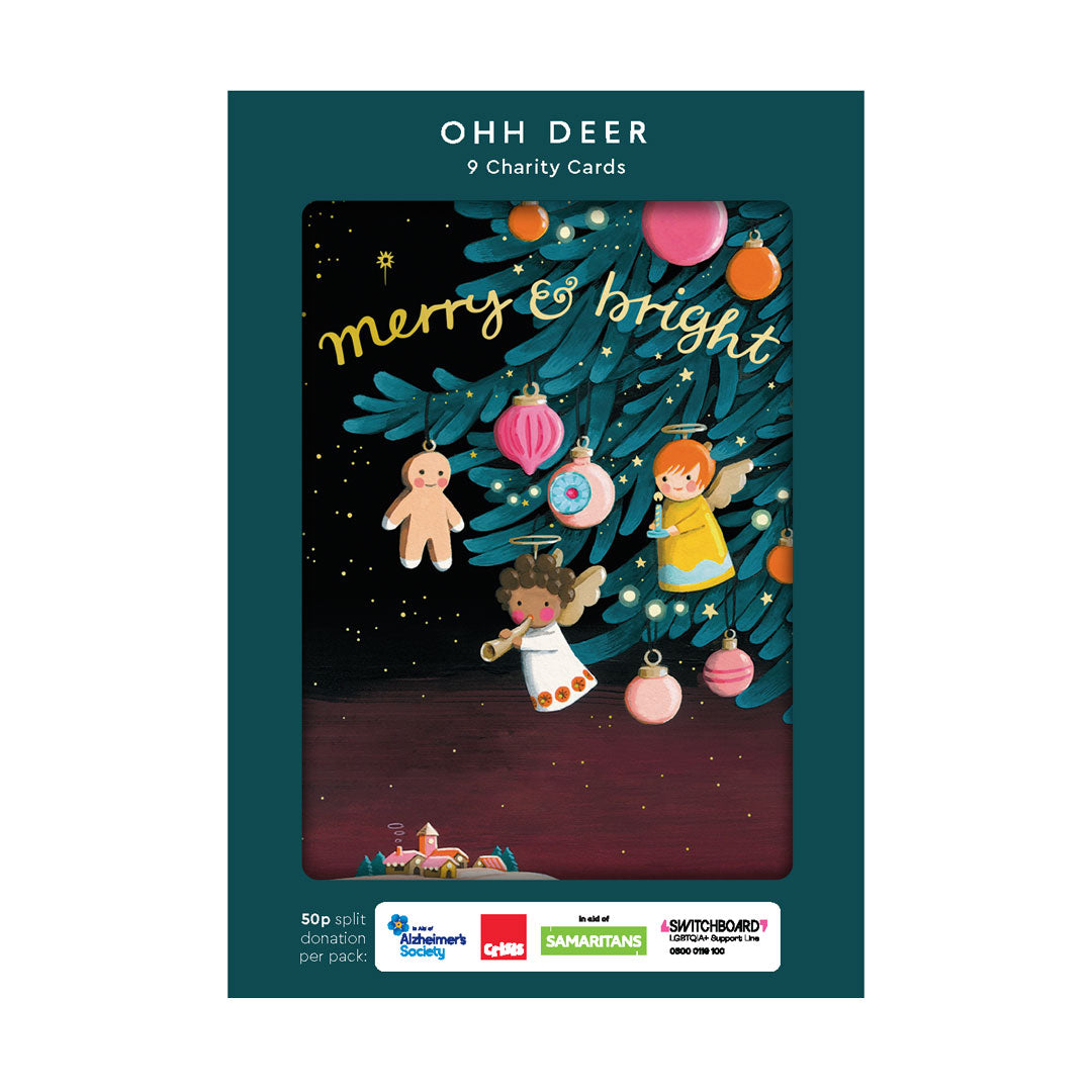 Joo Joo Paper x3 Charity Christmas Cards (Pack of 9)