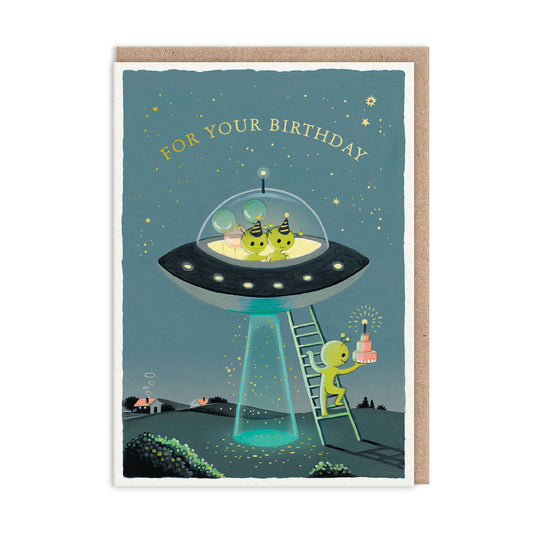 Aliens Greeting Card