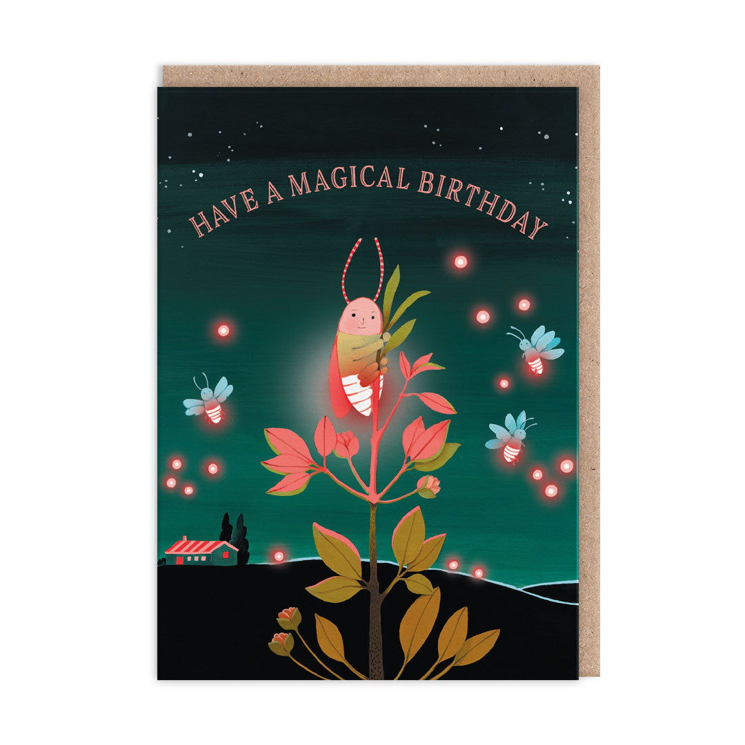Joo Joo Paper Firefly Birthday Card