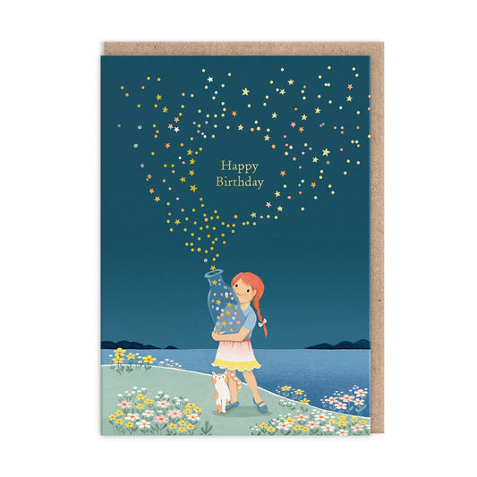 Star Bottle Greeting Card
