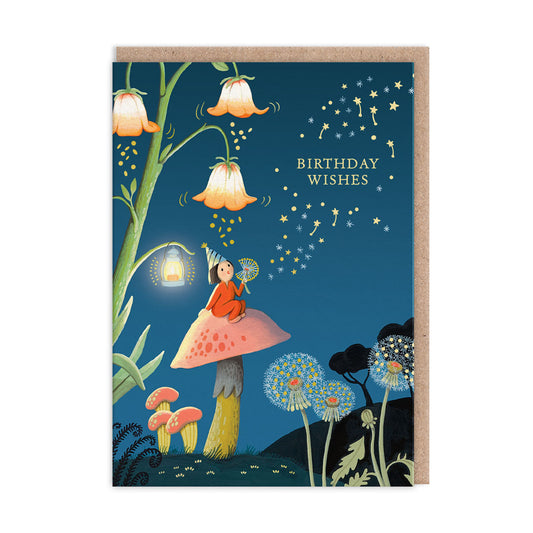 Dandelion Night Greeting Card