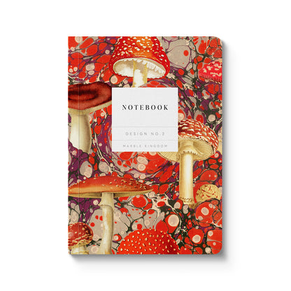 Marble Fungi A6 Premium Paperback Notebook