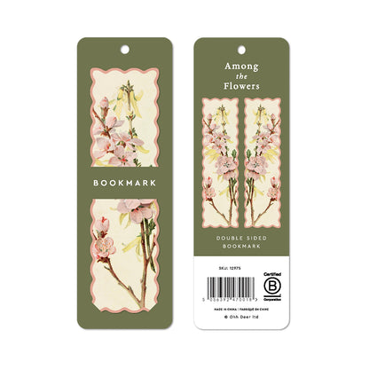 Scalloped Pink Blossom Bookmark