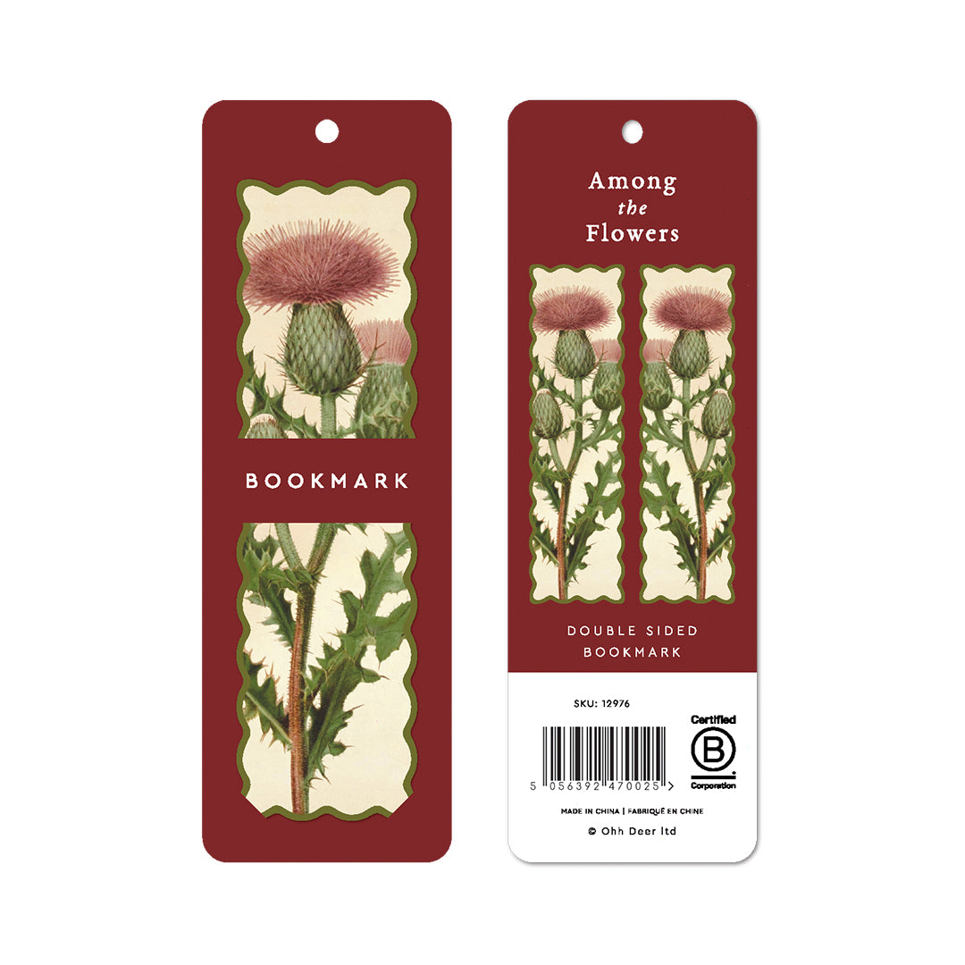 Scalloped Thistle Premium Bookmark