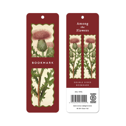 Scalloped Thistle Premium Bookmark