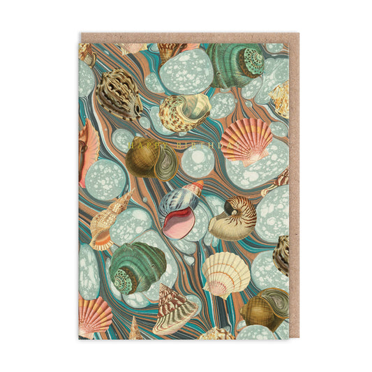 Marble Shell Collection Birthday Card