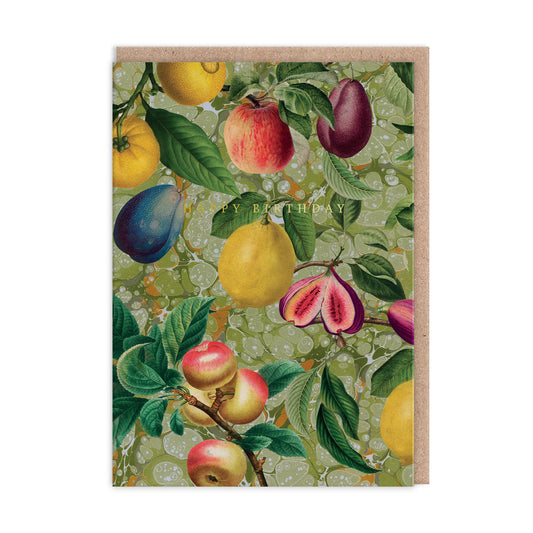 Marble Fruit Birthday Card