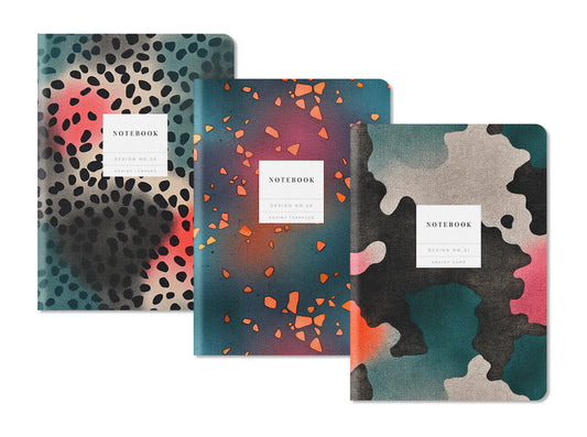 Kaleido Set No.8 | 3 Pack Stitched Notebooks