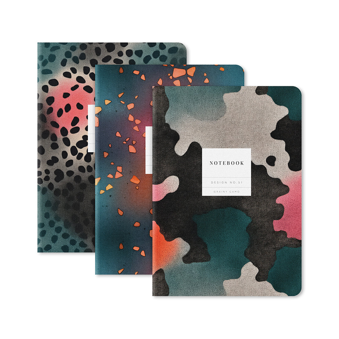 Kaleido Set No.8 | 3 Pack Stitched Notebooks