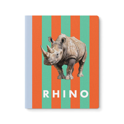 Striped Rhino Exercise Book