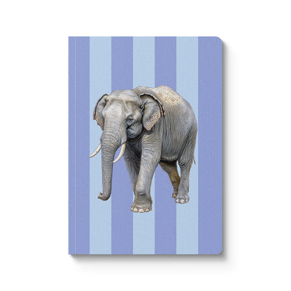 Striped Elephant A5 Premium Paperback Notebook