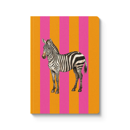Striped Zebra A5 Premium Paperback Notebook
