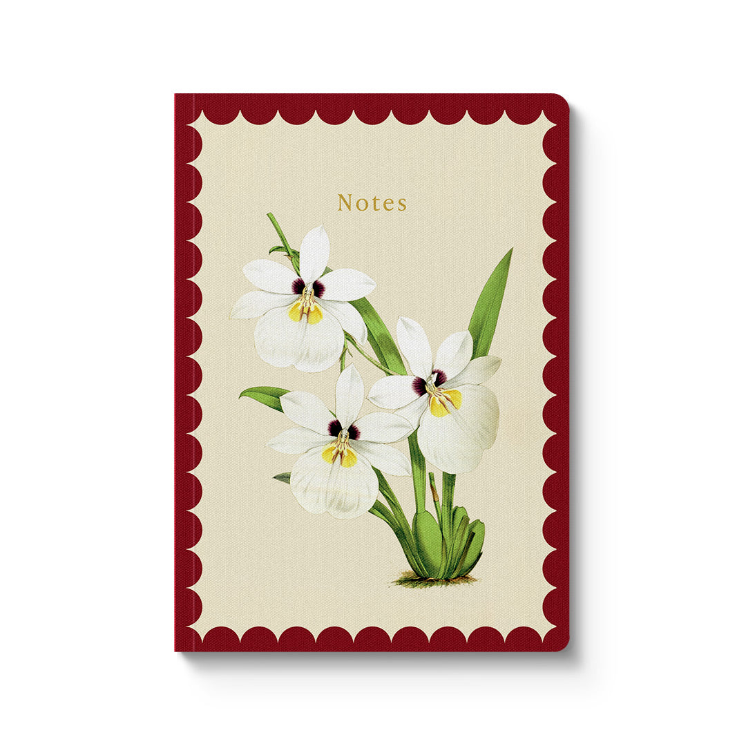 White Orchid A5 Premium Paperback Notebook