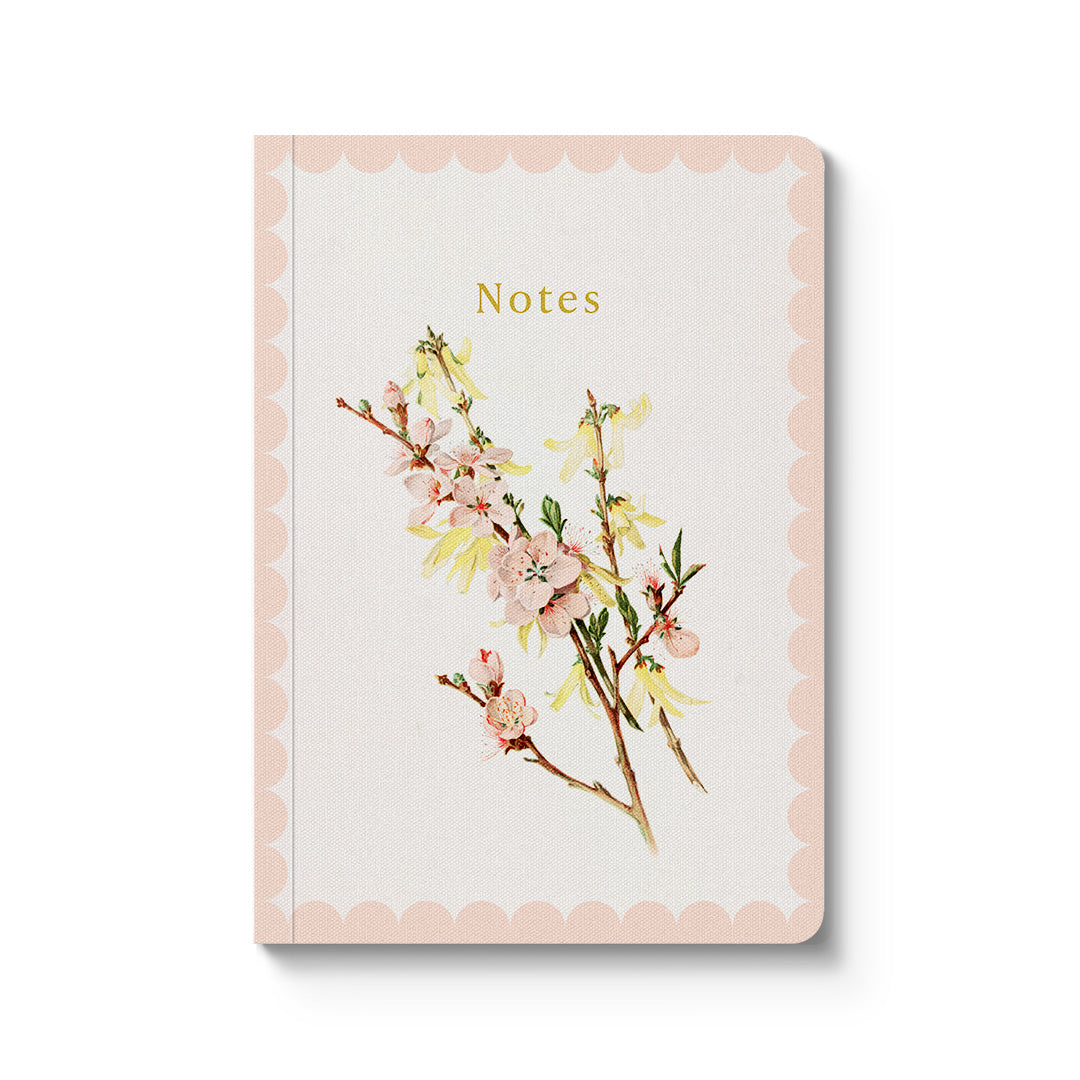 Spring Blossom A6 Premium Paperback Notebook