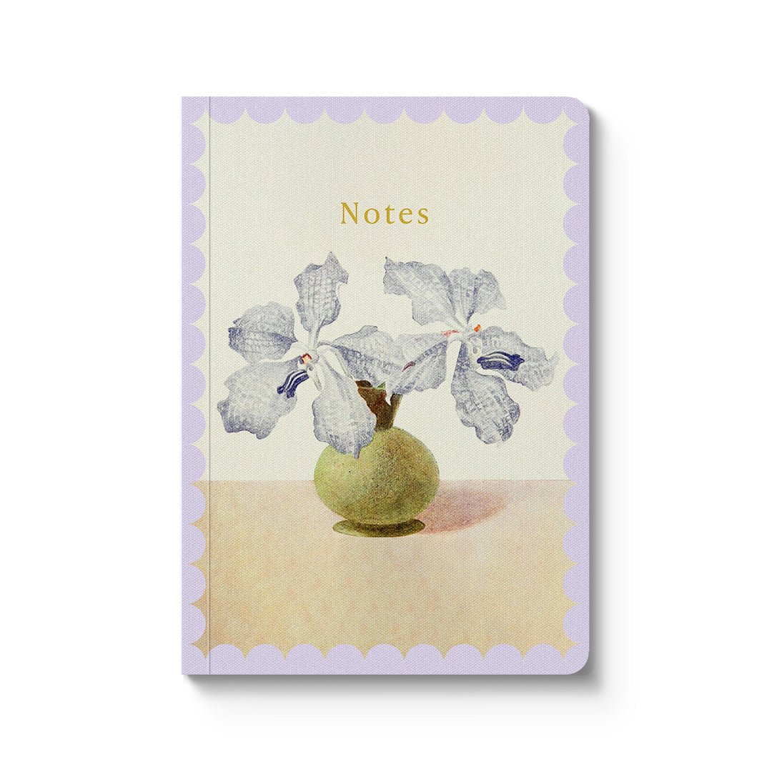 Orchid Notebook Lilac Orchid A6 Paperback Notebook – Ohh Deer