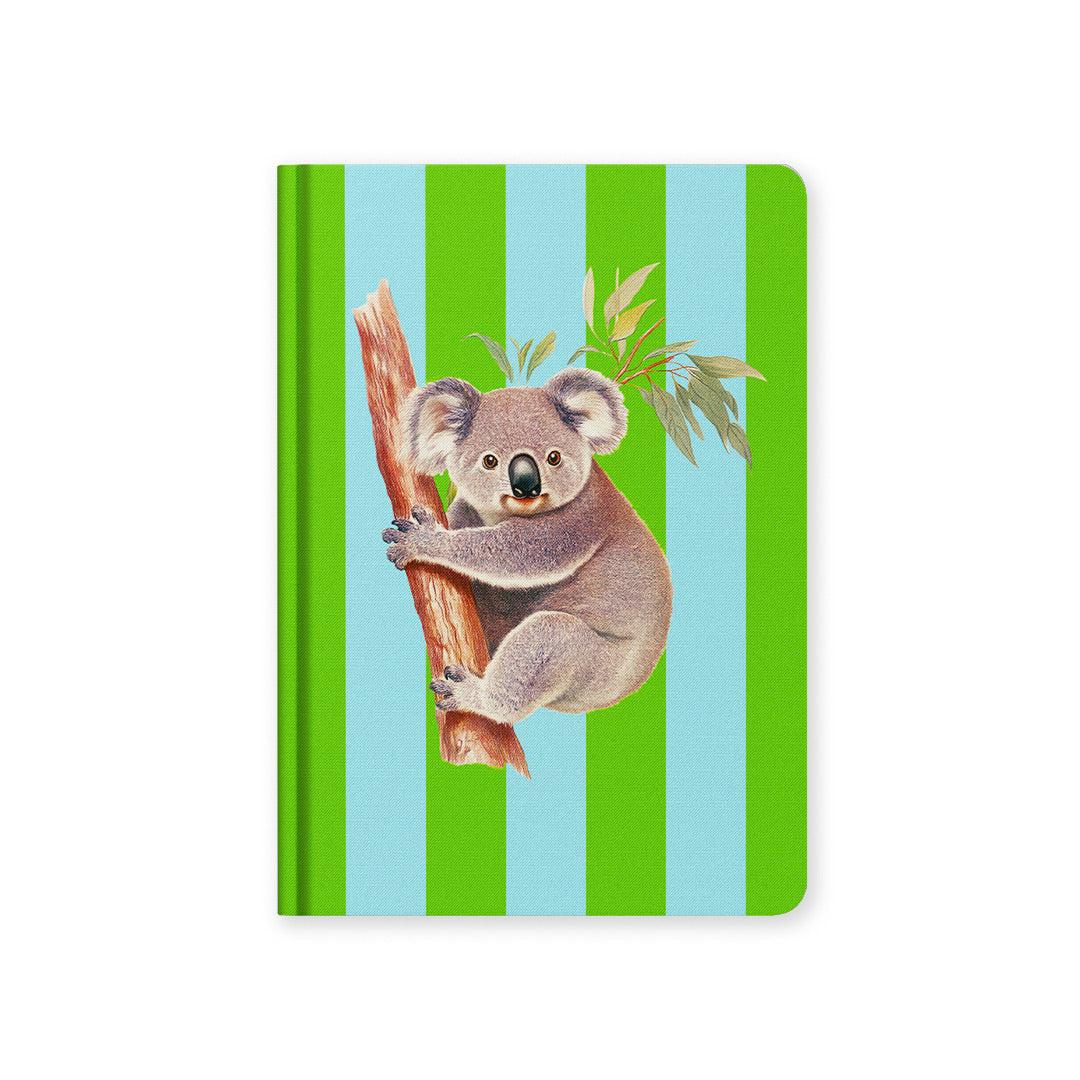 Stripe Koala A5 Premium Hardback Notebook