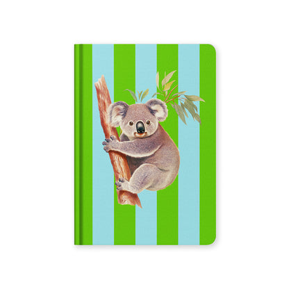 Stripe Koala A5 Premium Hardback Notebook
