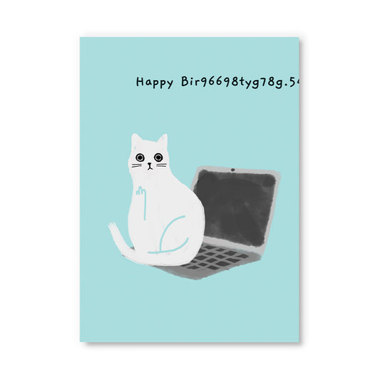 Happy Bir9669.. Laptop Postcard