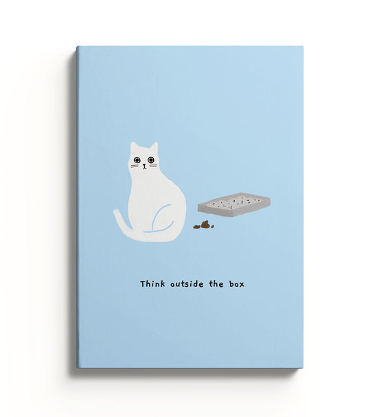 Ken The Cat Outside The Box Notebook