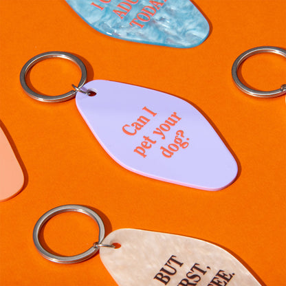 Pet Your Dog Keyring