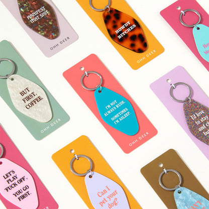 Let's Play Fuck Off Keyring