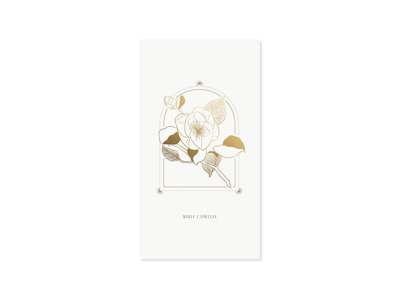 Camellia 3D Layered Greeting Card