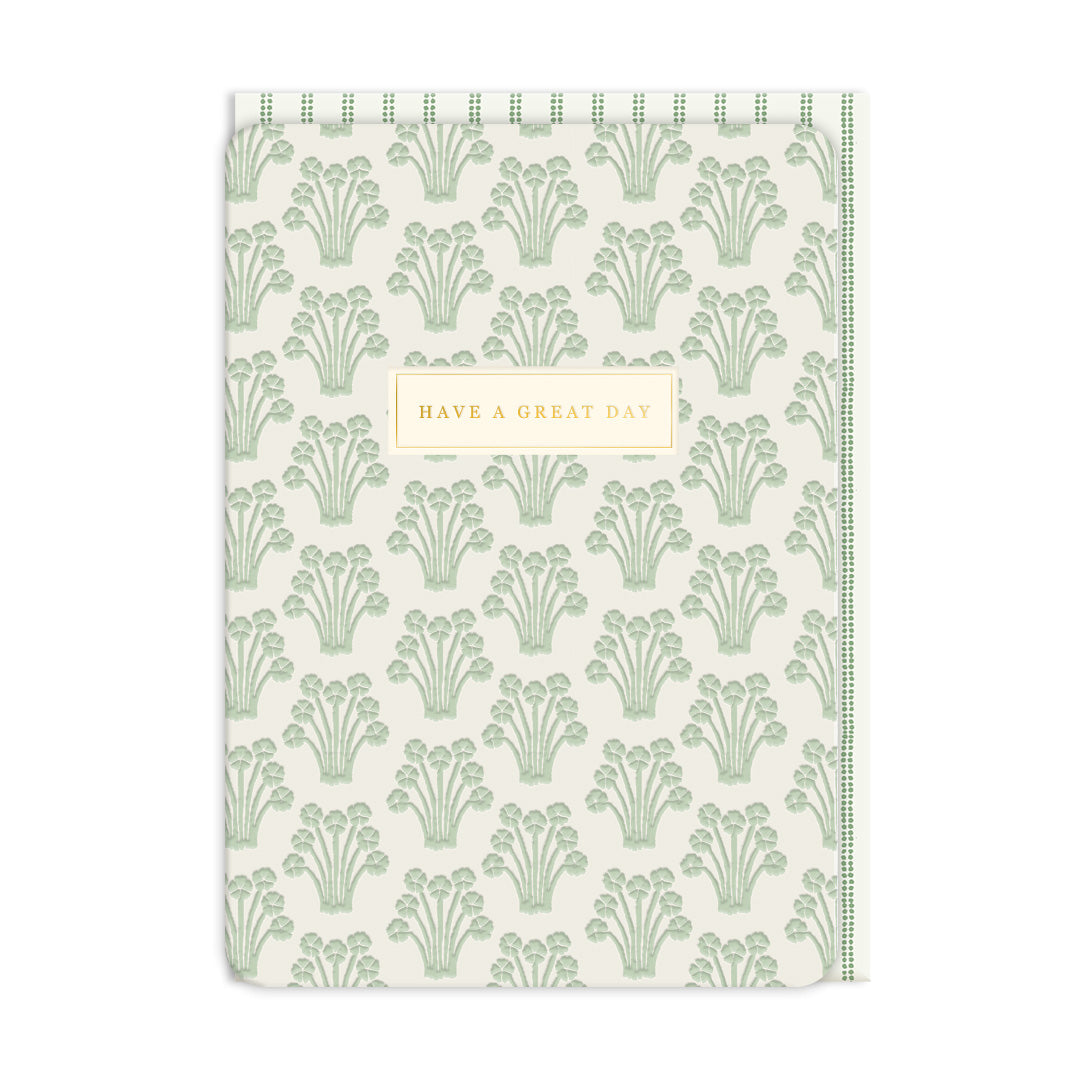 Fountain Flowers Greeting Card