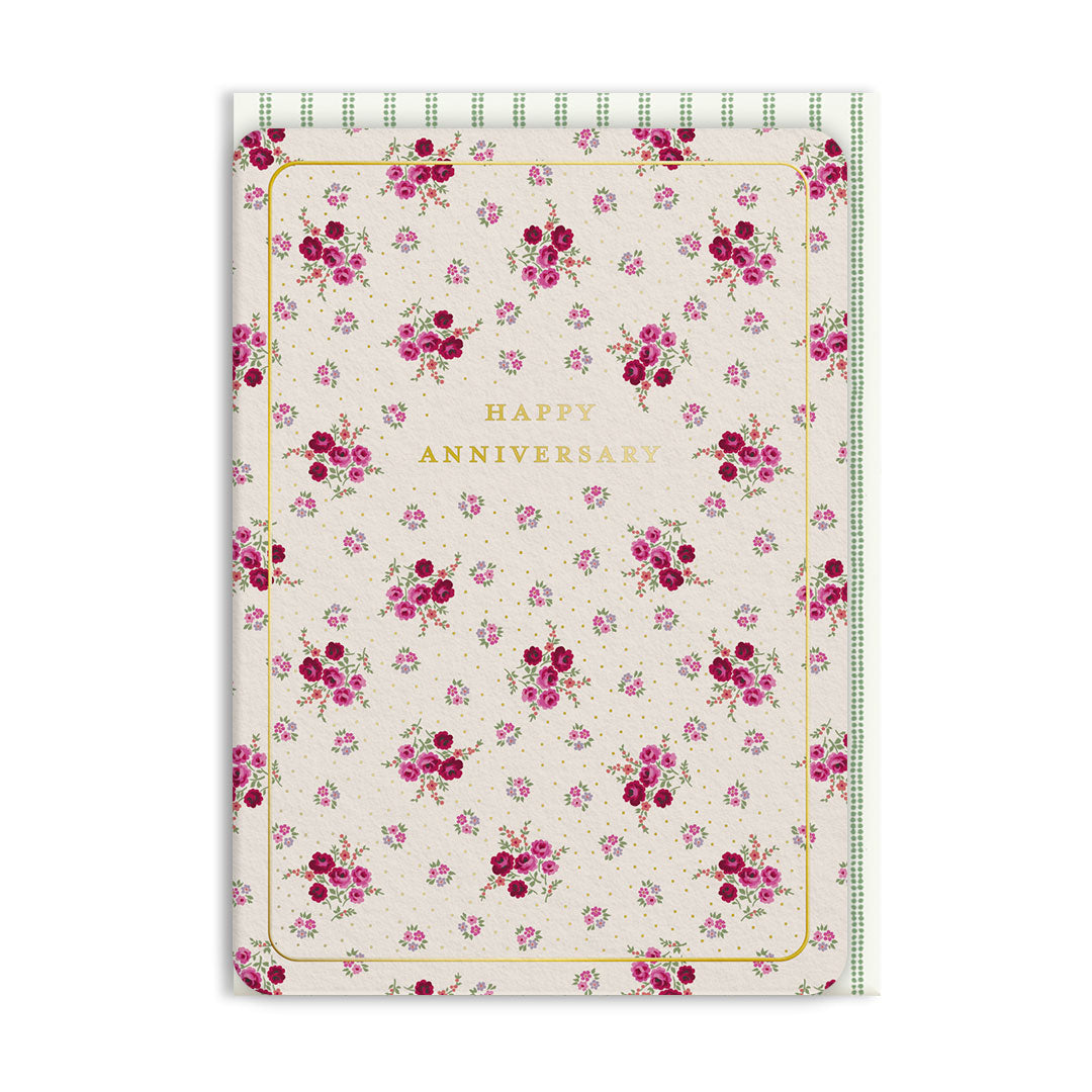 Pia Bouquet Anniversary Greeting Card