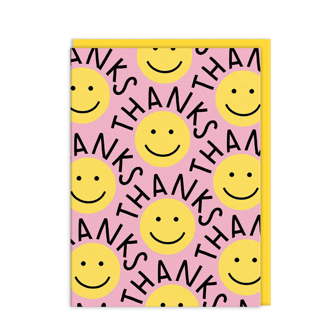 Thank you Smileys Mini Greeting Card (Pack of 6)