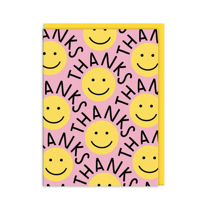 Thank you Smileys Mini Greeting Card (Pack of 6)