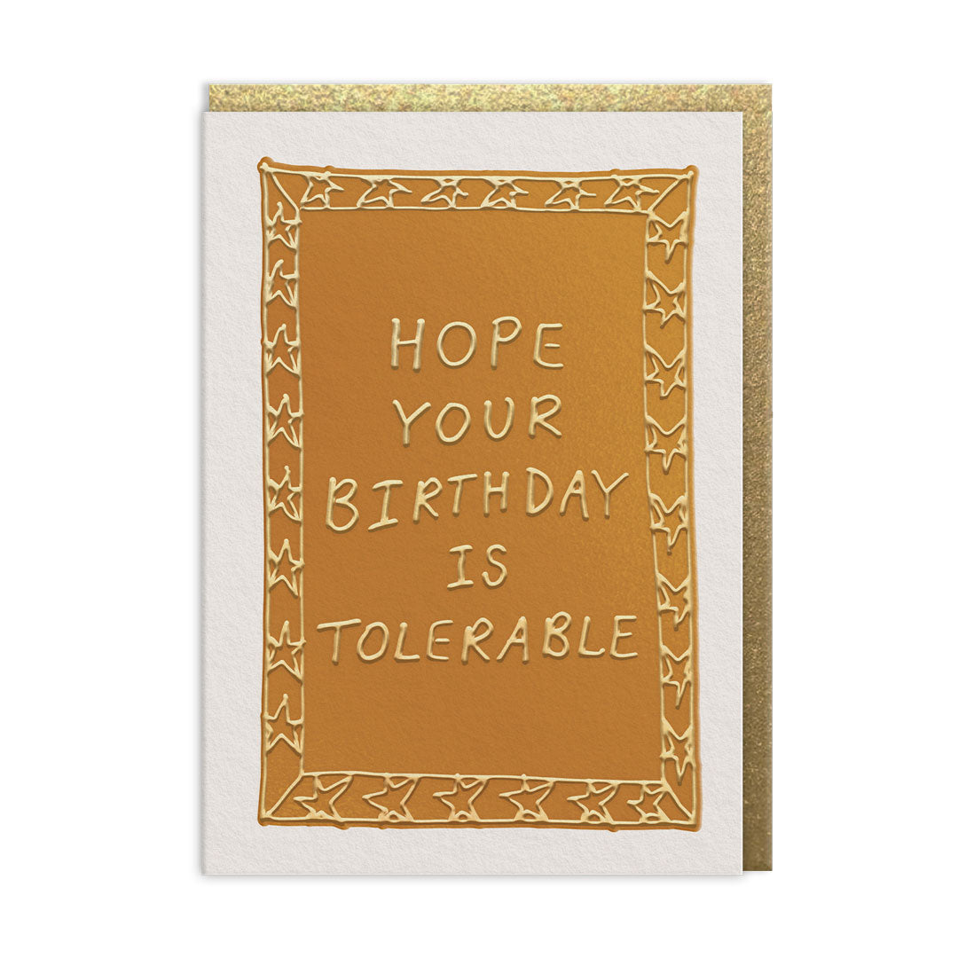 Tolerable Birthday Greeting Card