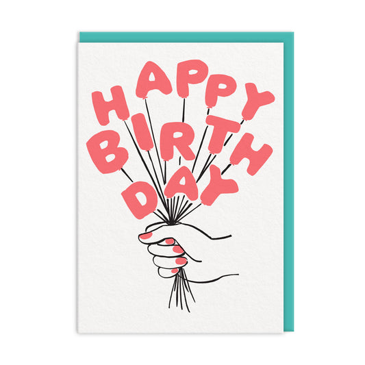 Balloons Happy Birthday Card