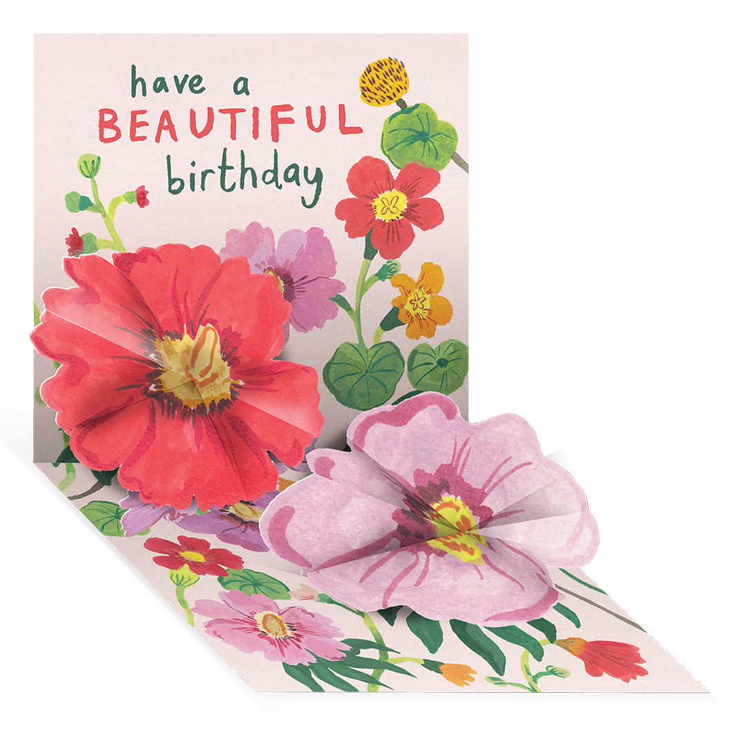 Poppies Pop-up Greeting Card