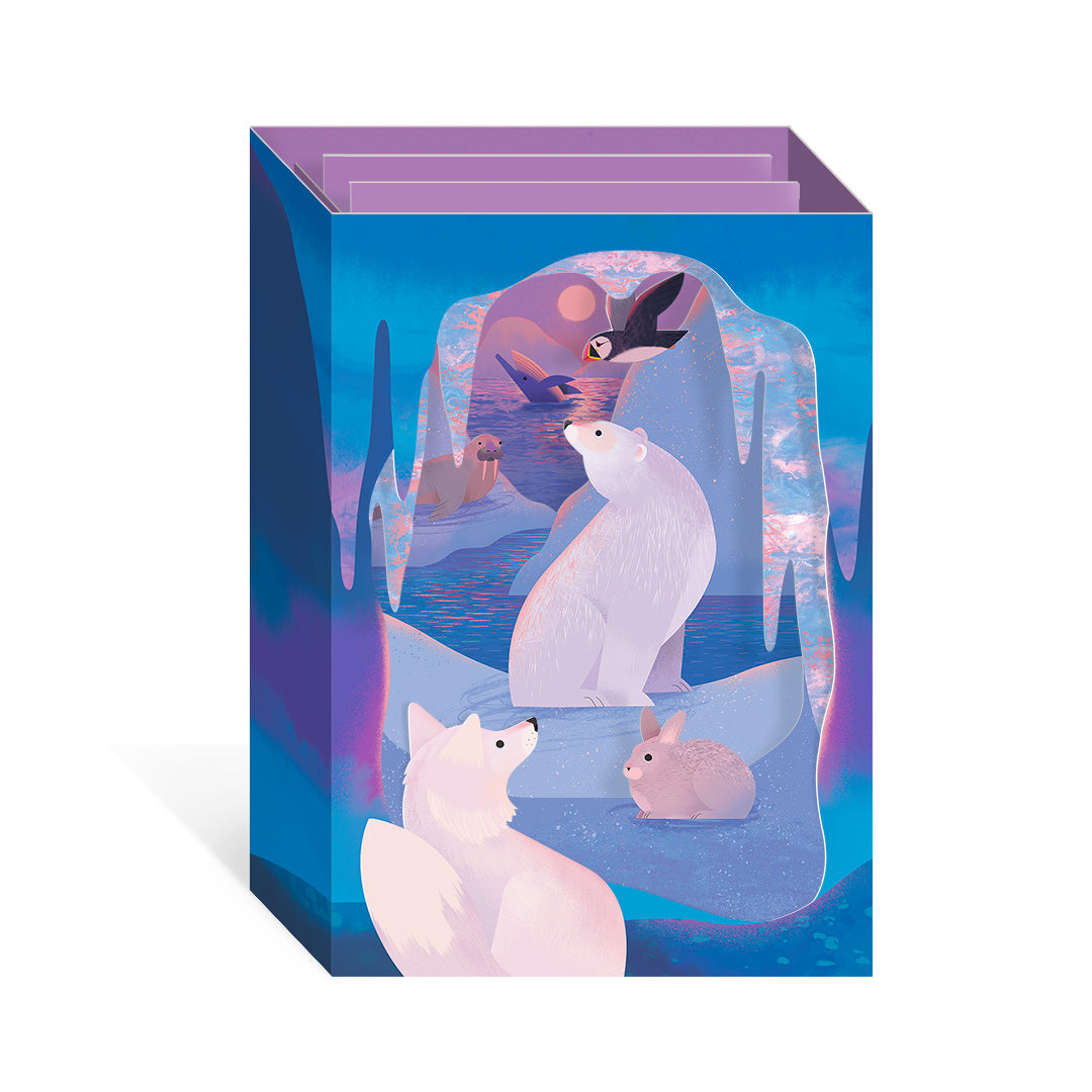 Arctic Creatures 3D Greeting Card
