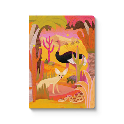 Animals of the Sahara Desert A5 Premium Paperback Notebook