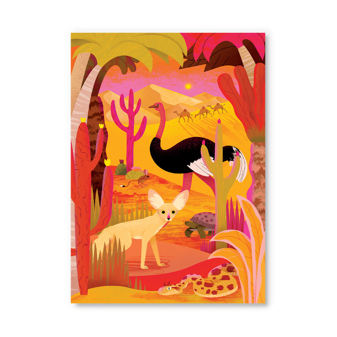 Animals of the Sahara Desert Postcard