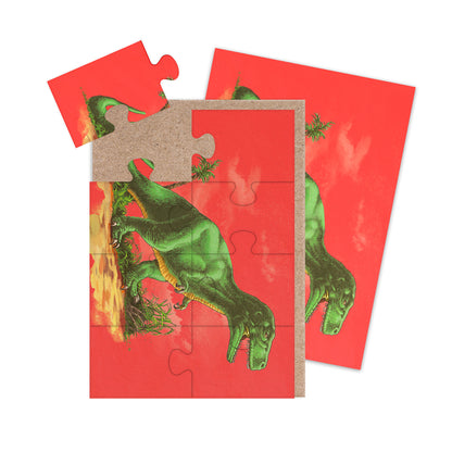 T-Rex Jigsaw Greeting Card