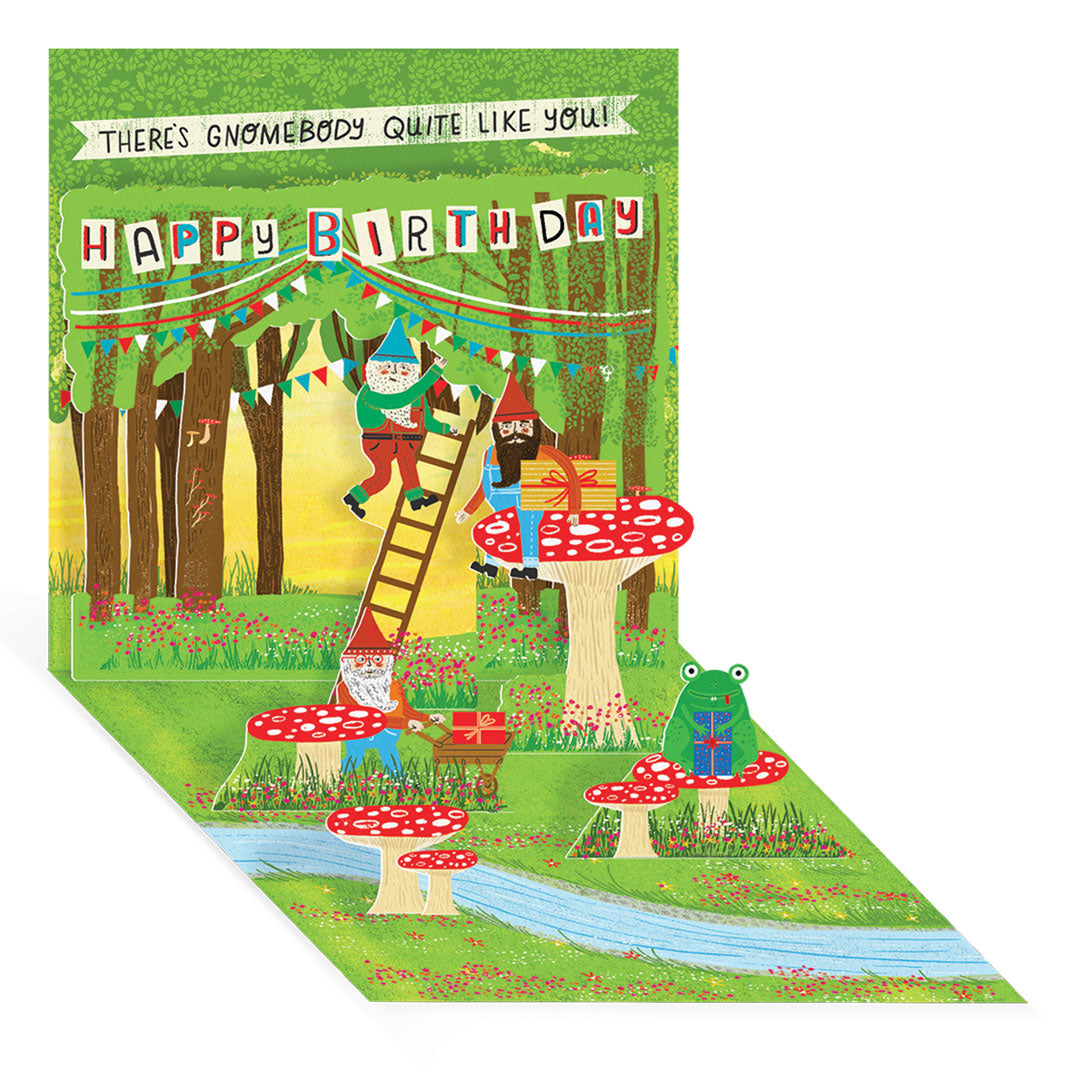 Gnome Forest Pop-up Greeting Card