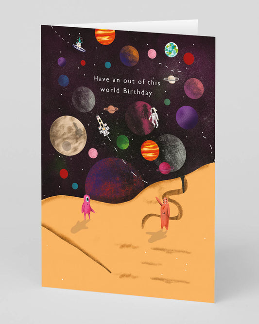 Personalised Out Of This World Birthday Card
