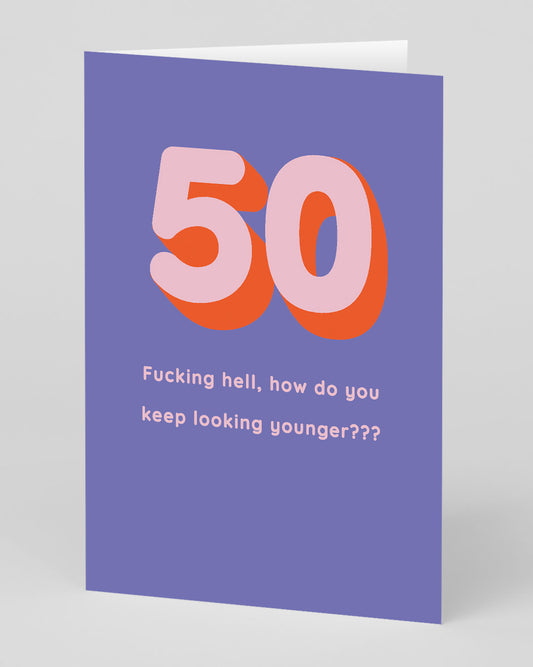 Personalised 50th Birthday Card
