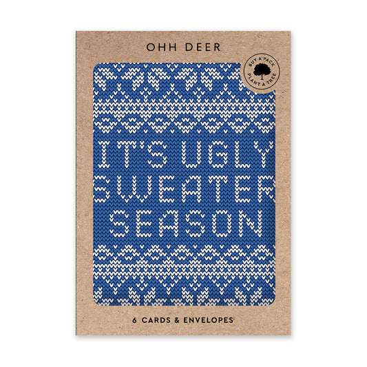 Ugly Sweater Season - Charity Card Set (6 pack)