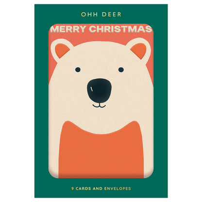 Pack of 9 Christmas Cards - Christmas Characters