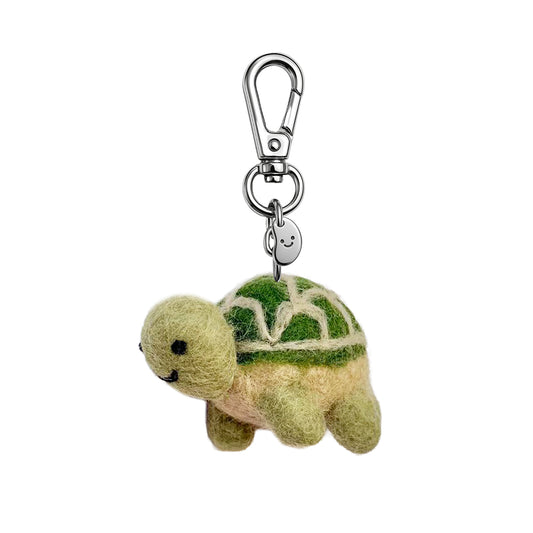 Tina The Turtle Felt Keychain